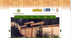 Desktop Screenshot of latticetopfence.com