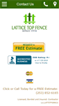 Mobile Screenshot of latticetopfence.com