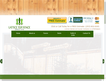 Tablet Screenshot of latticetopfence.com